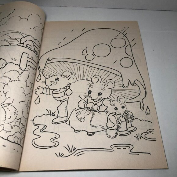 Happy Spring Big Activity Coloring Book 1993 Golden's Books Learning Easter 90' - Picture 8 of 10